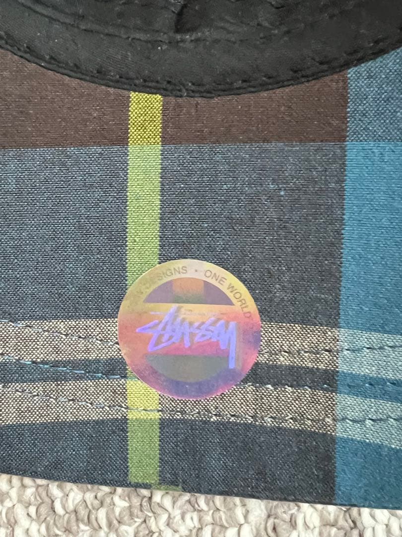 Stüssy チェック柄キャップ STUSSY ステューシー 60cmぐらい