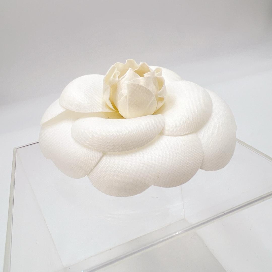 CHANEL　シャネル　カメリア　コサージュ　ココマーク付き　美品