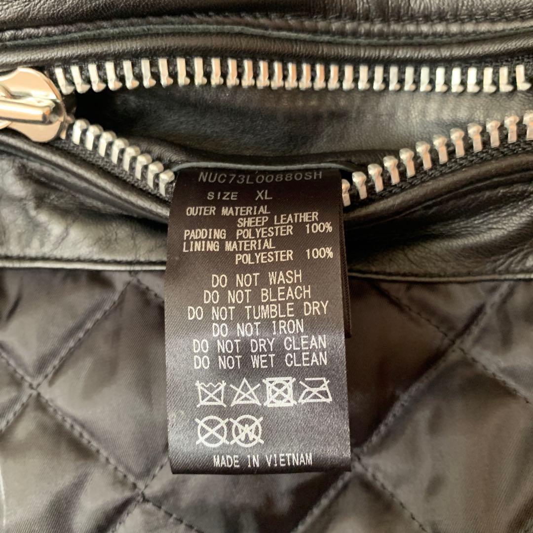 ナノユニバース　ライダースジャケット　レザージャケット