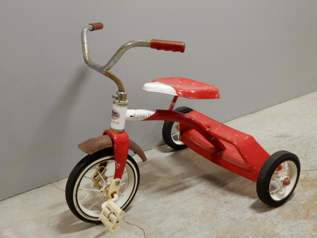貴重!!　50～60's　USA製　FLEXIBLE FLYER　三輪車　良品