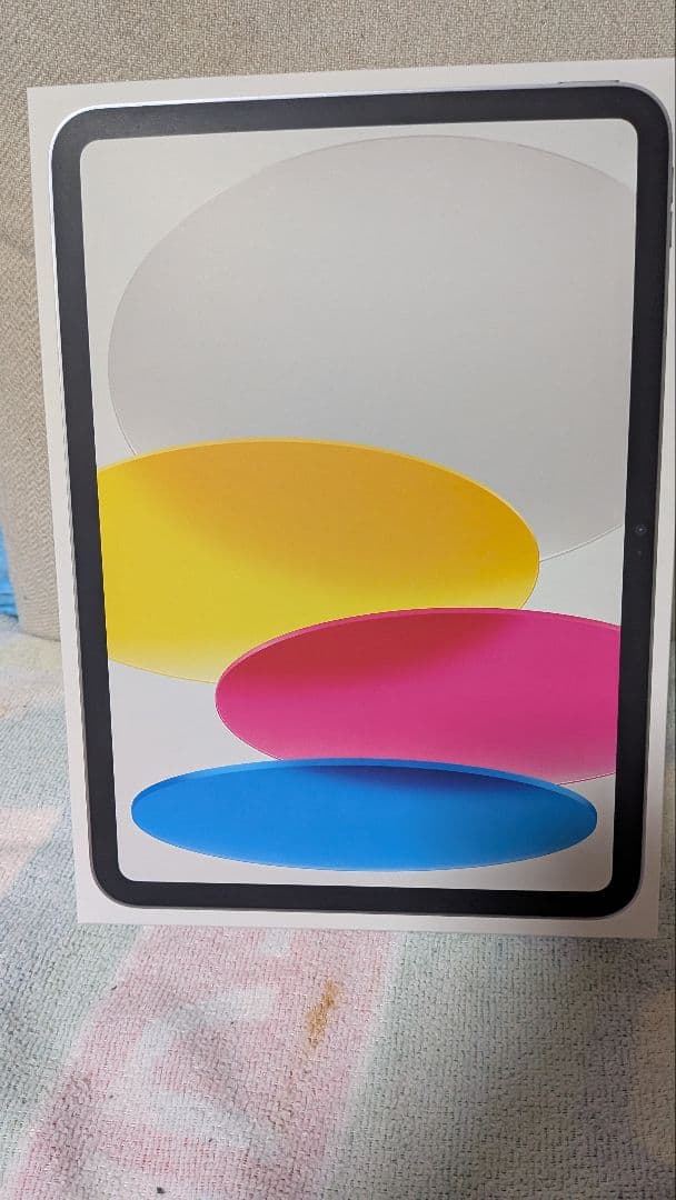 ホワイトオーバルデザインタブレット