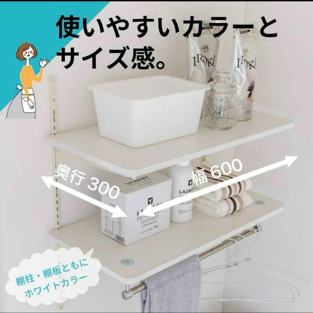 南海プライウッド 60cm ランドリーラック LT2P-CW-A