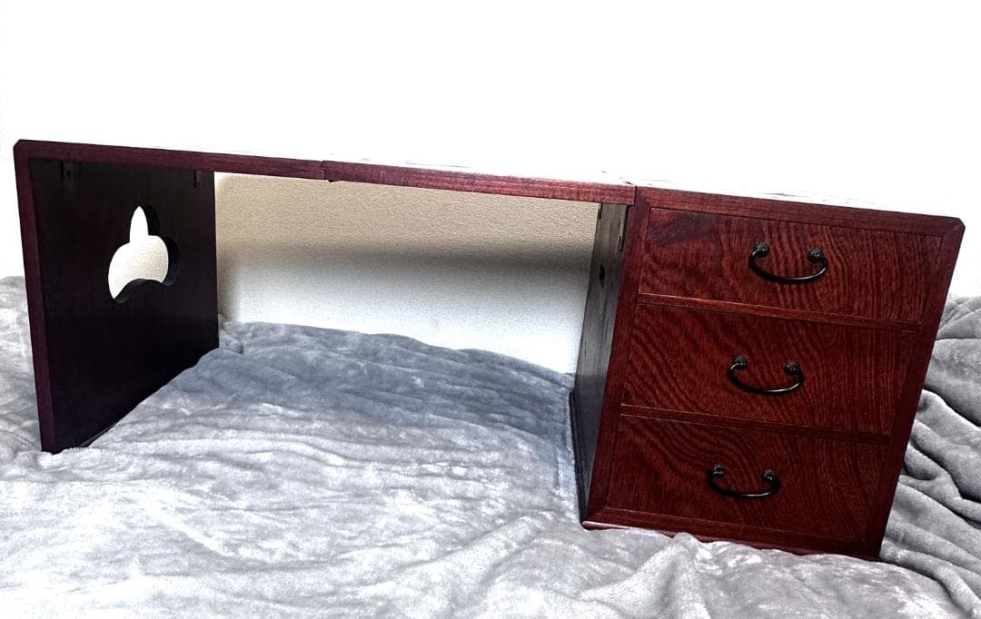 く*げ様 折り畳み式 文机 脇机 花台 小物置き 小物入れ アンティーク ビンテ