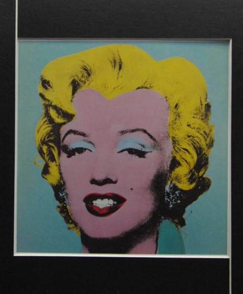 WARHOL、Marilyn、希少画集画、新品額装付