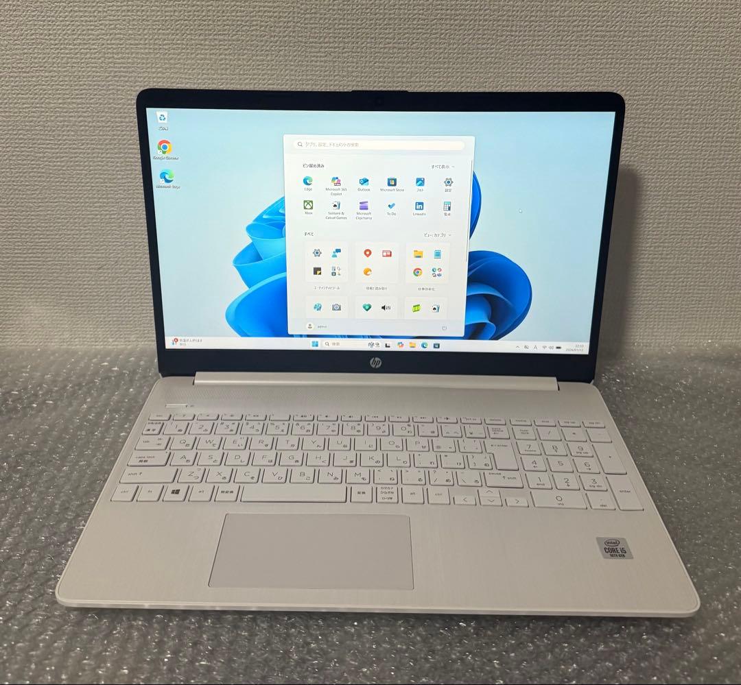 Windowsノート本体 Hp 15S-FQ1066TU i5-1035G1 Ram 8/512GB