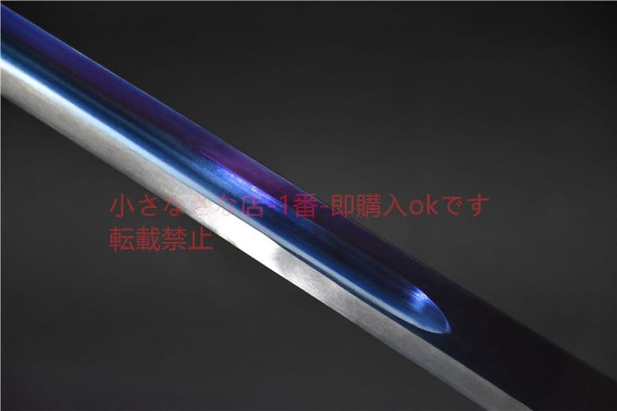 高マンガン鋼焼青溝烏木鞘銀装唐剣 武具　刀装具　日本刀　模造刀   居合刀