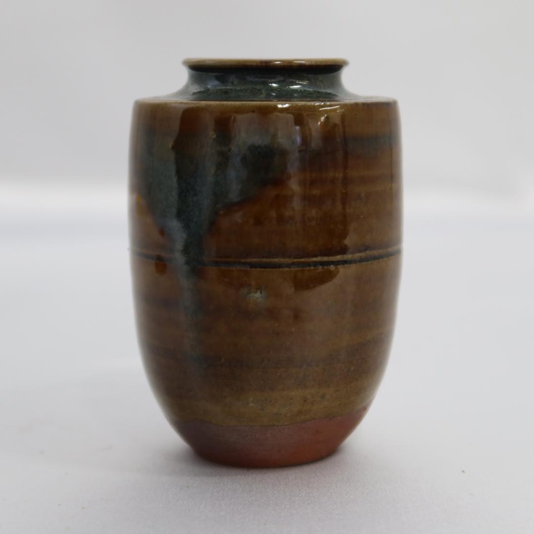 高取焼　肩衝茶入　味楽