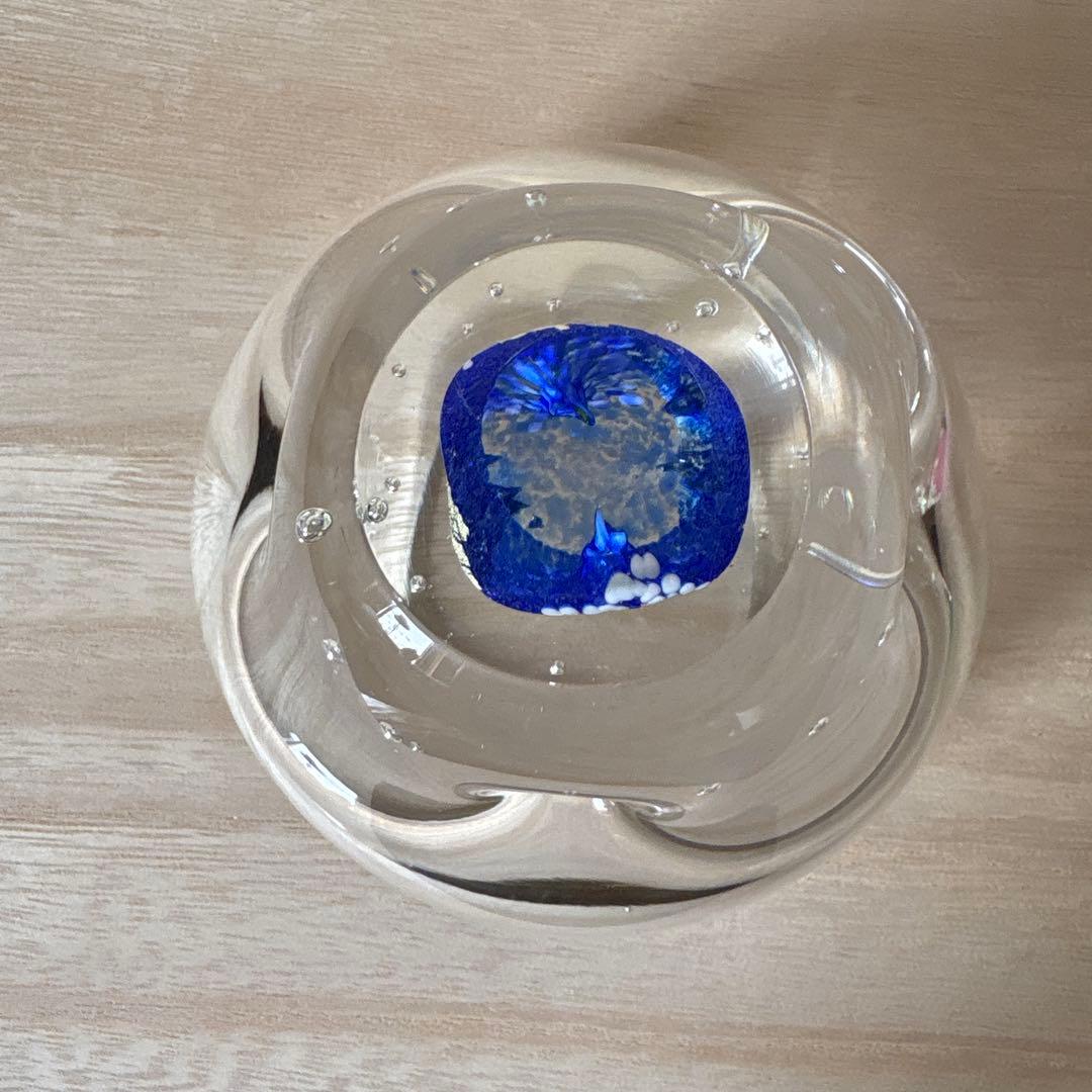 ガラス　黒木国昭　小鉢　ペーパーウェイト　花器