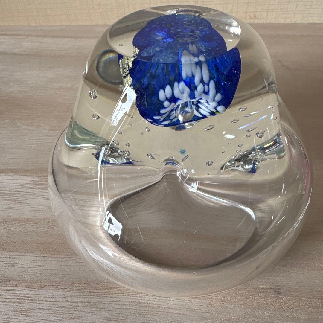 ガラス　黒木国昭　小鉢　ペーパーウェイト　花器