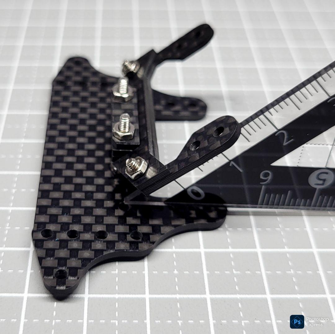 残り1個 CH-Fix【CNC加工】 フロント提灯用ヒンジ カーボンパーツセット