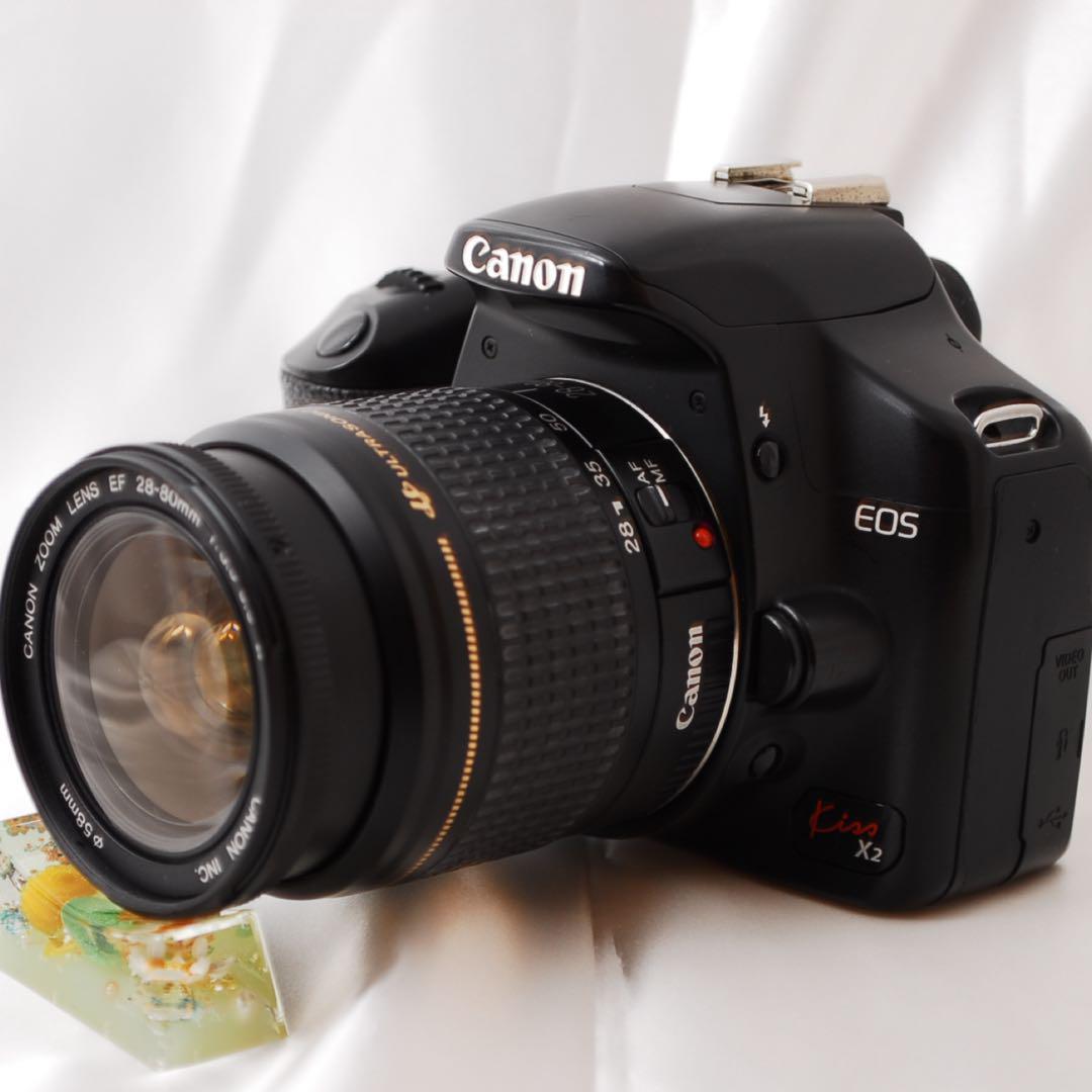 届いたらすぐ撮影できる✨　Canon kiss x2 レンズセット　軽量