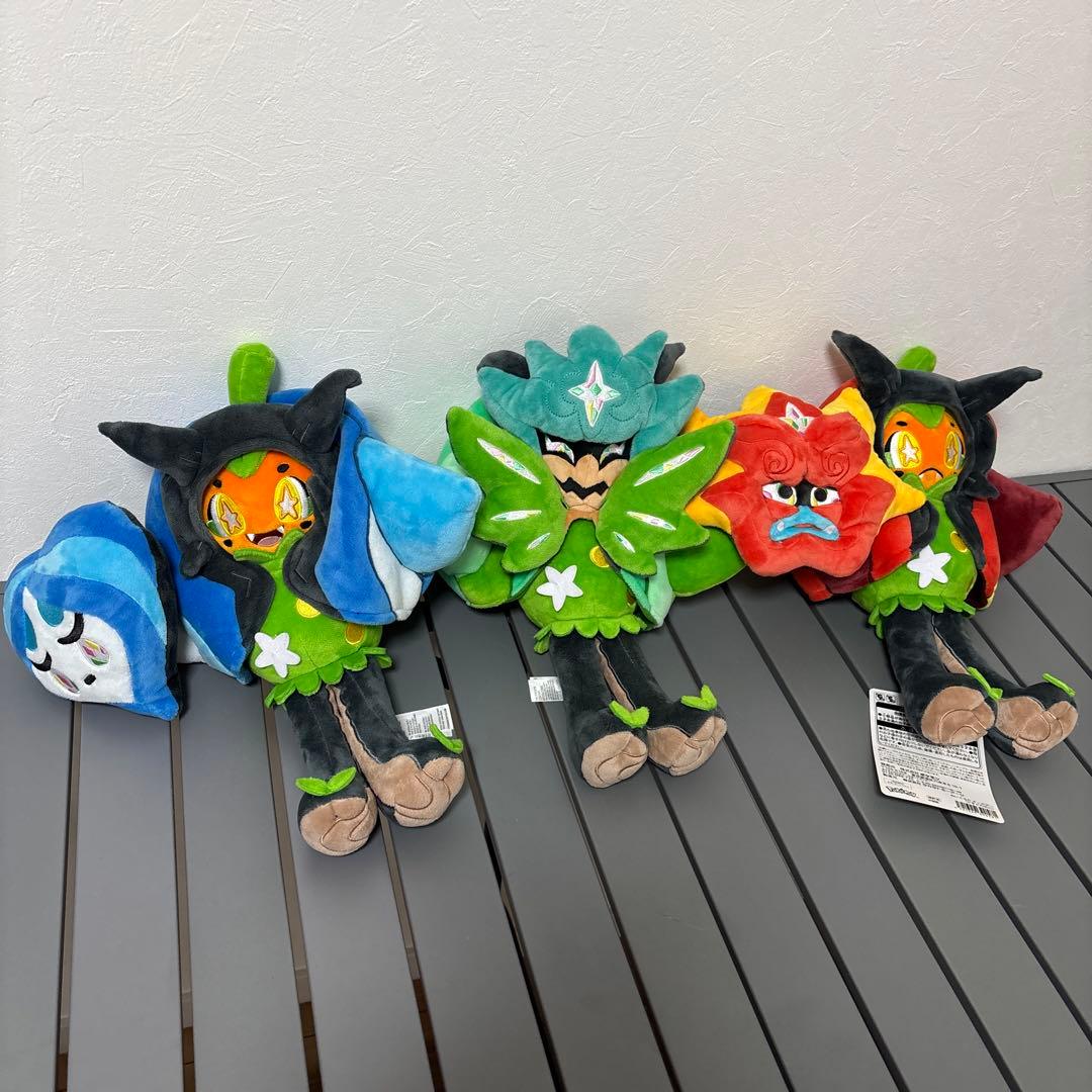 ポケモン オーガポン　ぬいぐるみ 3体セット　ポケモンセンター