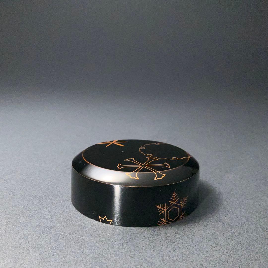 【茶道具】雪吹　棗　雪輪　中村宗尹　共箱　薄器　吹雪　R1277ダN3