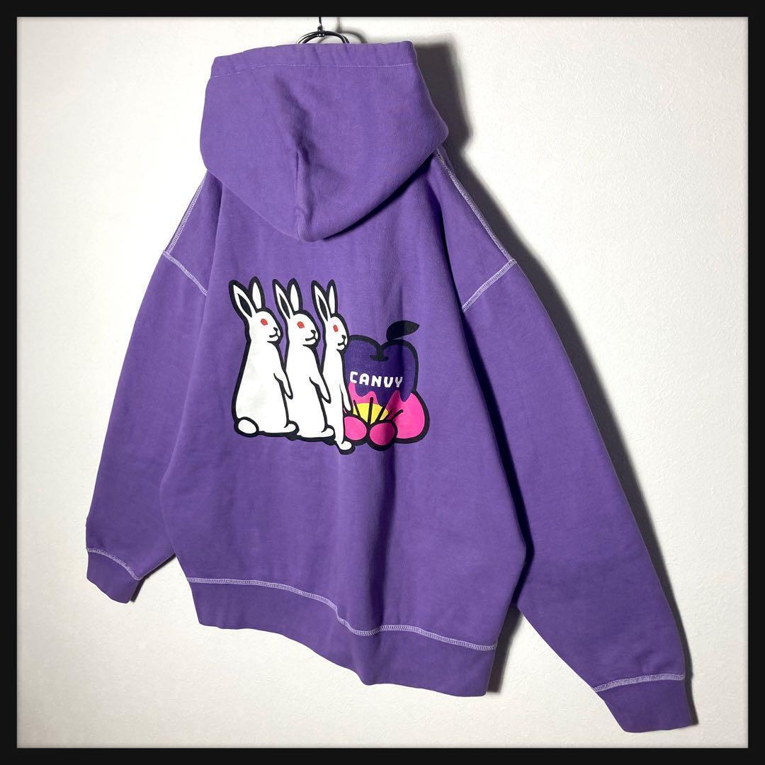 【限定コラボ】FR2 くれまぐ CANVY バックロゴ ジップパーカー 美品