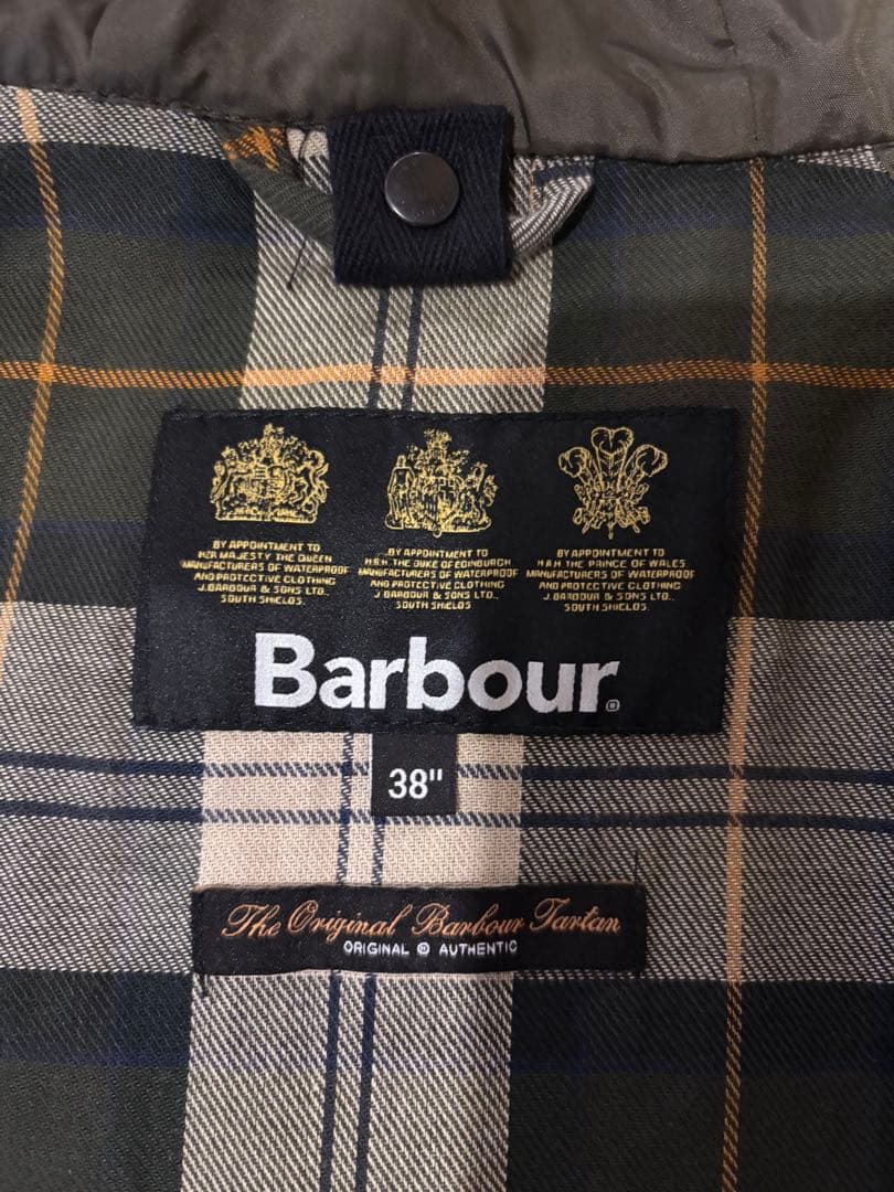 ほぼ未使用❤️Barbour フーデッドビデイルSL 2レイヤー ノンオイル38