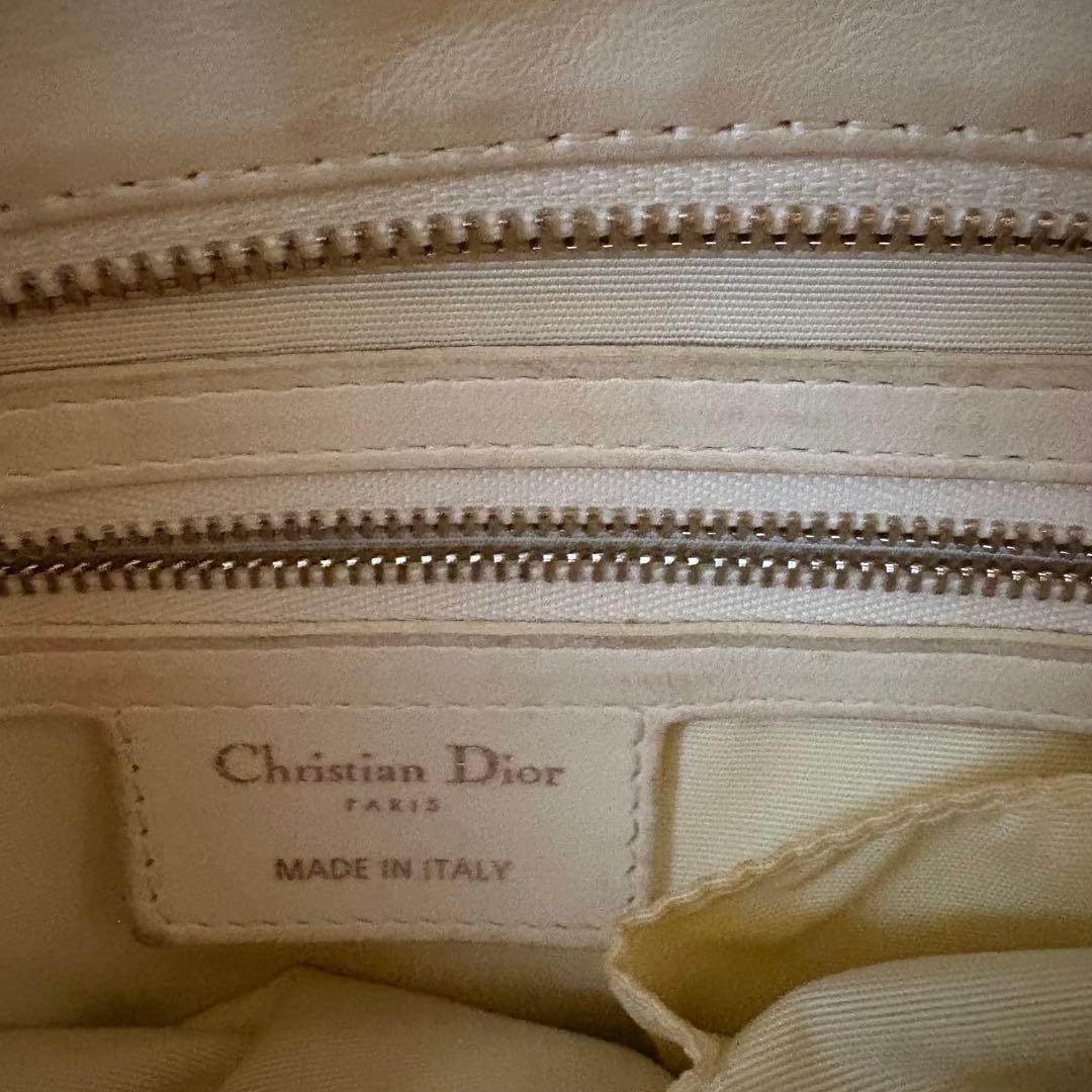 【難アリ】　クリスチャンディオール　バッグ　白