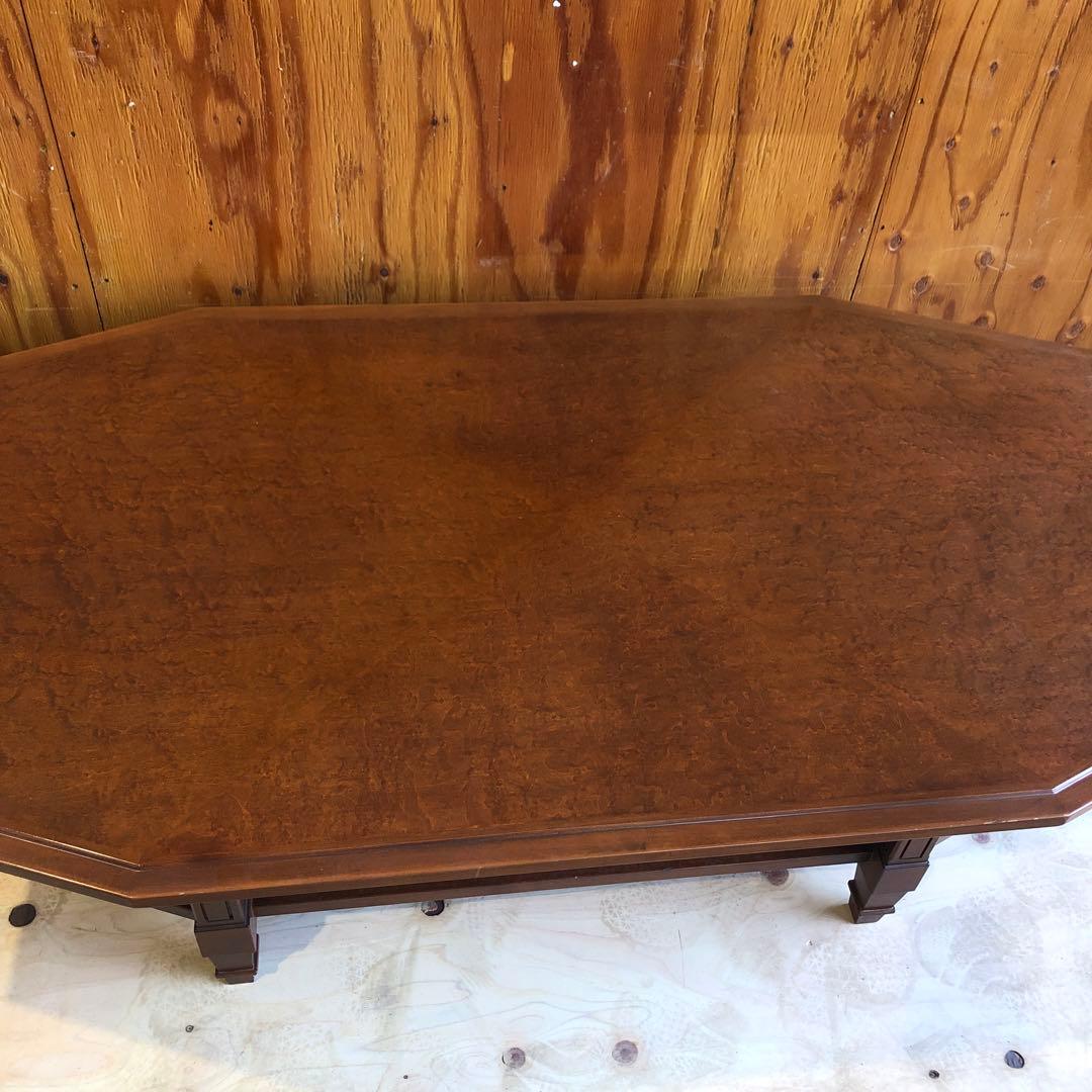 マルニ木工　八角形 木製文机　アンティーク　レトロ　ヴィンテージ　テーブル