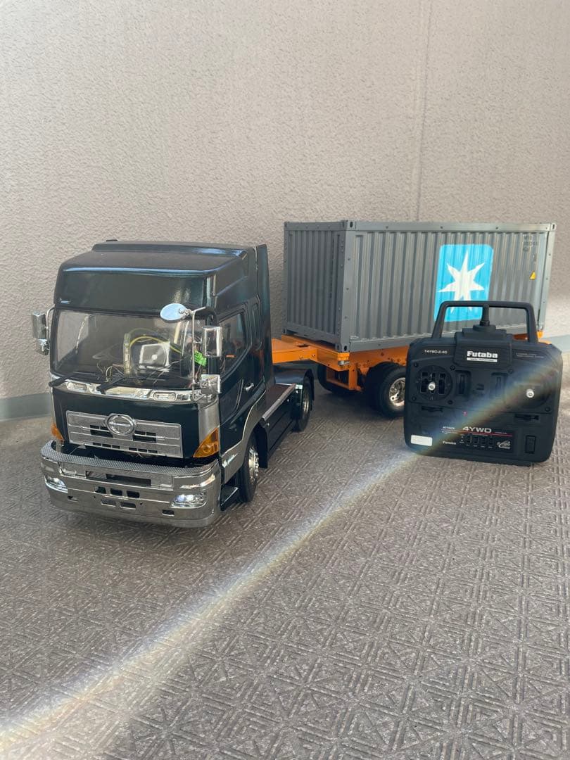 タミヤ 1/14 プロフィア ショート加工ヘッド海コン20ft 期間限定値引！