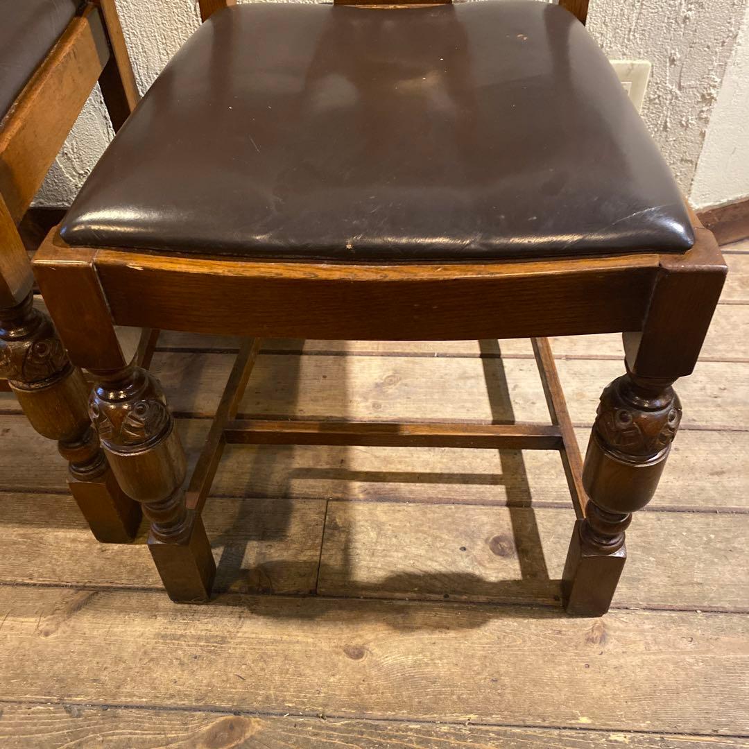 3r　アンティーク　ダイニングチェア　2脚