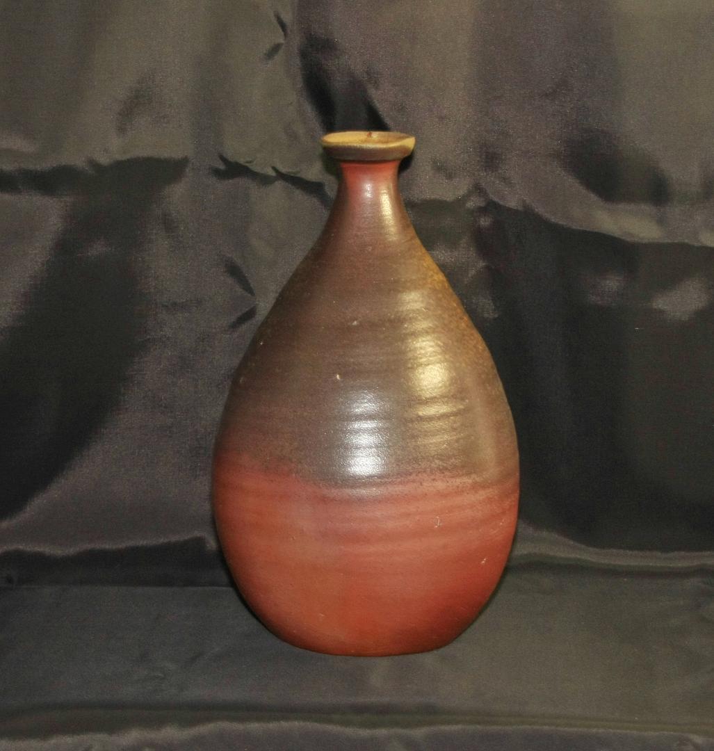 高さ26cm　浮田曙　備前大徳利花入　M65