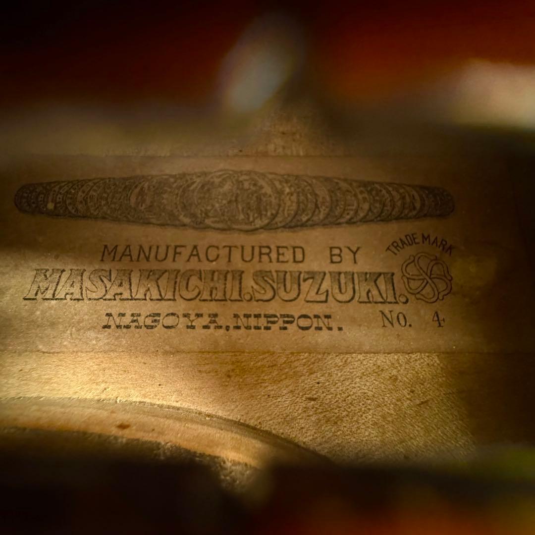 【試奏動画あり】SUZUKI バイオリン No.4 鈴木政吉【弓・ケース付】