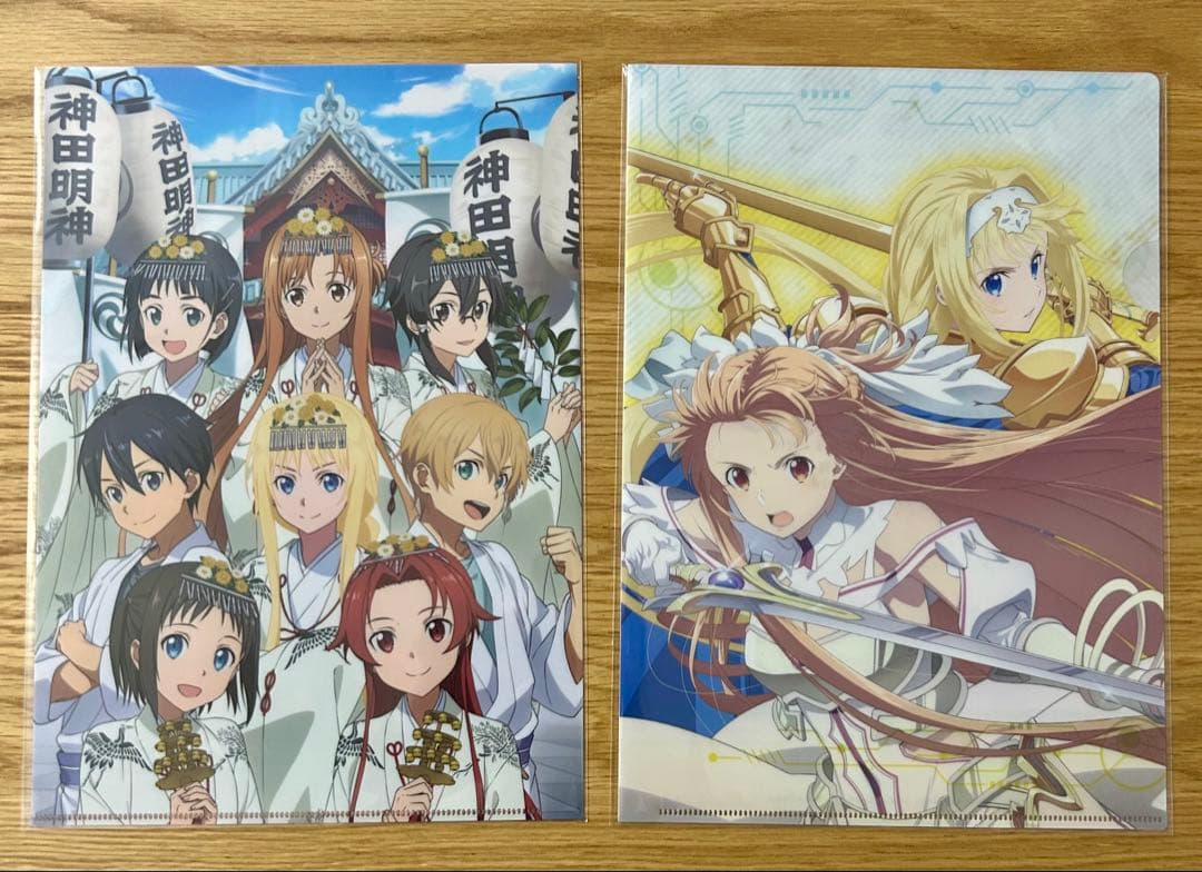 ソードアート・オンライン　クリアファイル まとめ売り　キリト アスナ ③