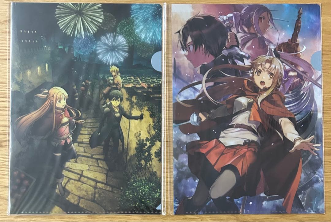 ソードアート・オンライン　クリアファイル まとめ売り　キリト アスナ ③