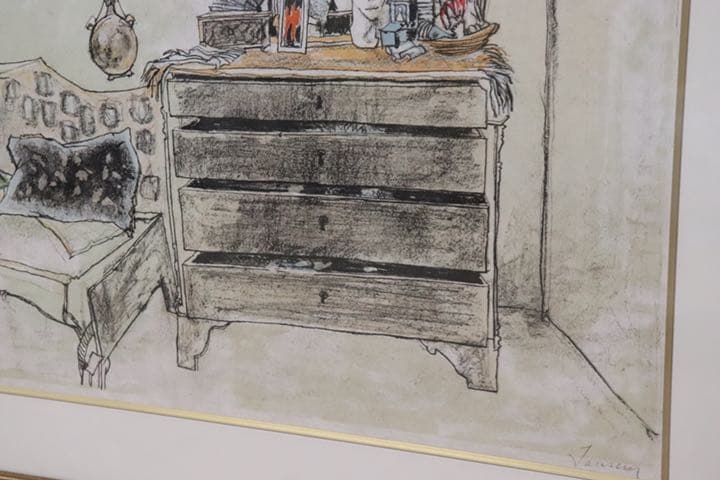 gmco1 ○ Jean Jansem ジャン ジャンセン ○ 「家具」絵画