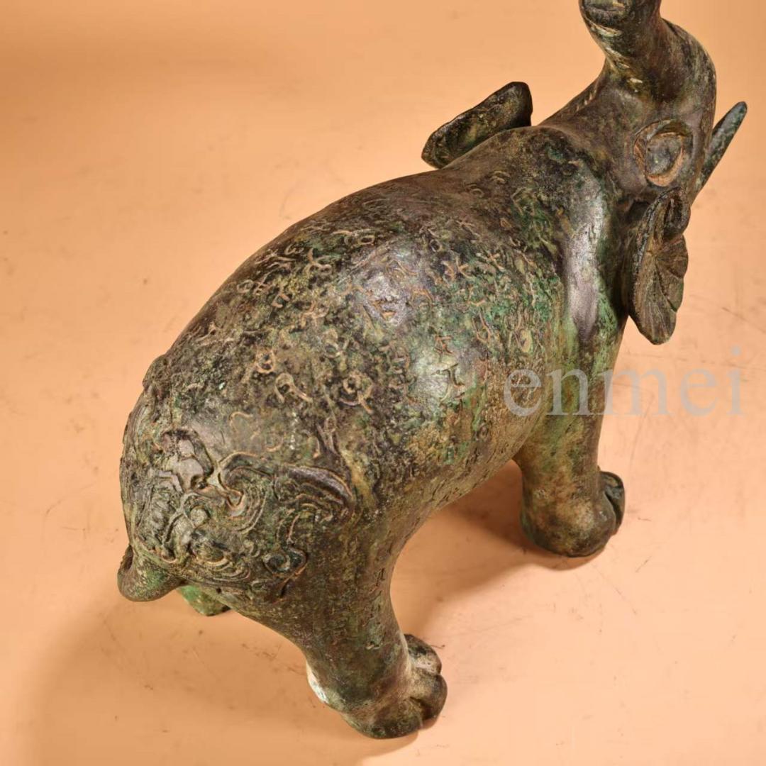 中国古美術・珍品旧藏・青銅製象形燭台・油灯・風水開運・ 仏教美術・青銅器・置物