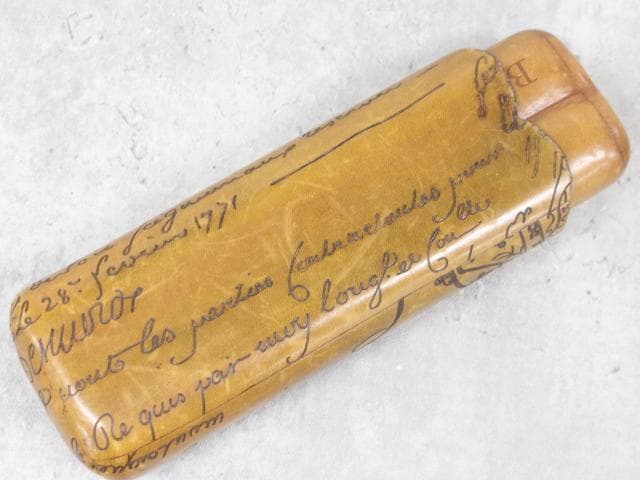 ▲希少/廃盤品 ゴールデンパティーヌ スクリット カリグラフィ シガーケース