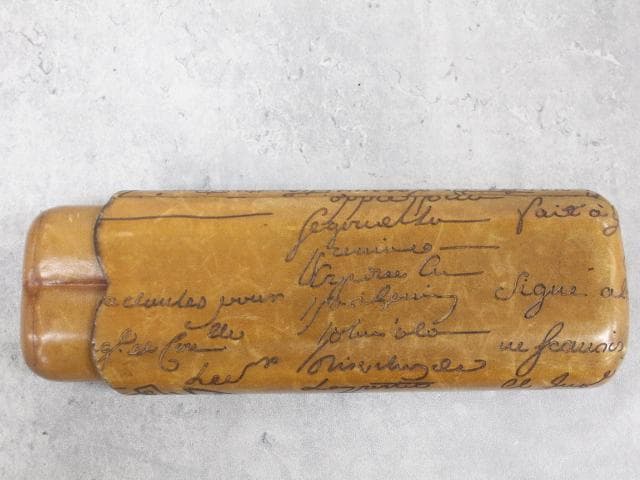 ▲希少/廃盤品 ゴールデンパティーヌ スクリット カリグラフィ シガーケース