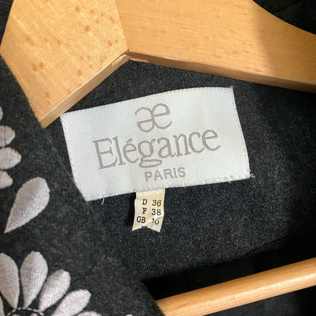 Elegance paris ゴージャス刺繍 花柄 ダブル コート N647