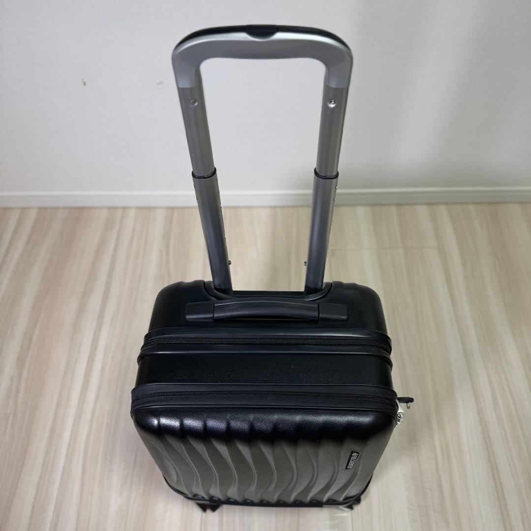 【静音/前開き】FREQUENTER CLAM 機内持込 スーツケース 34L黒