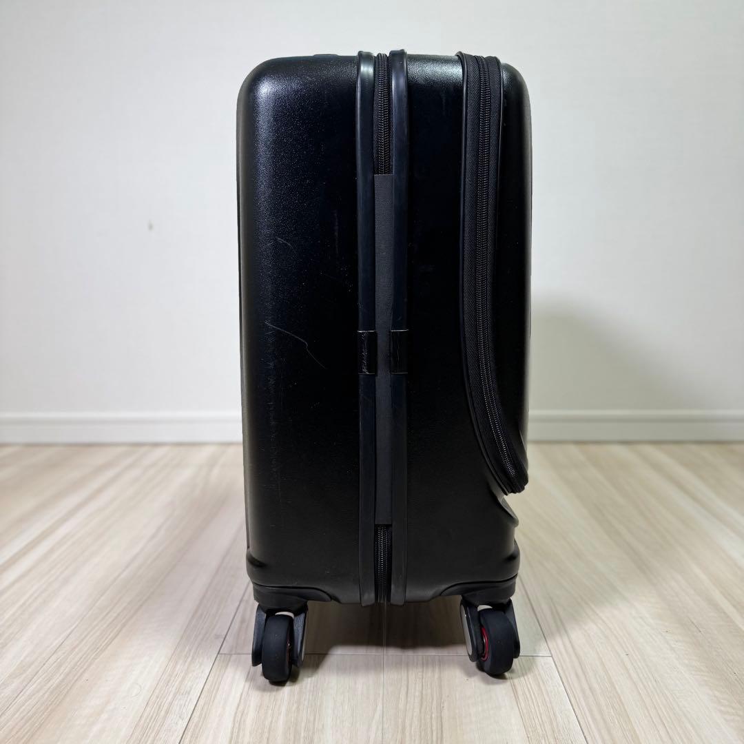 【静音/前開き】FREQUENTER CLAM 機内持込 スーツケース 34L黒