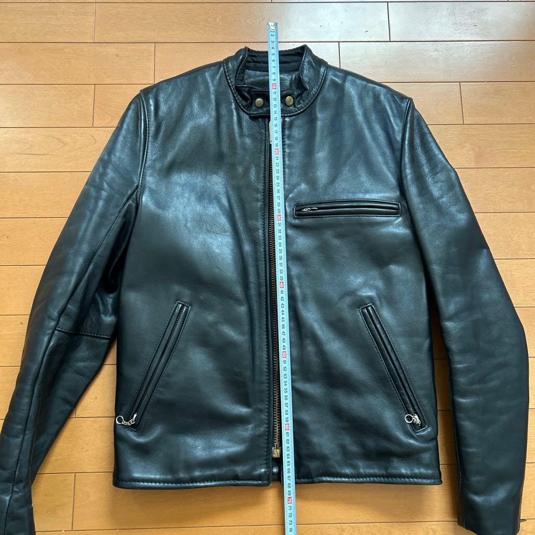 VANSON バンソン モデルB 立ち襟シングルライダースジャケット