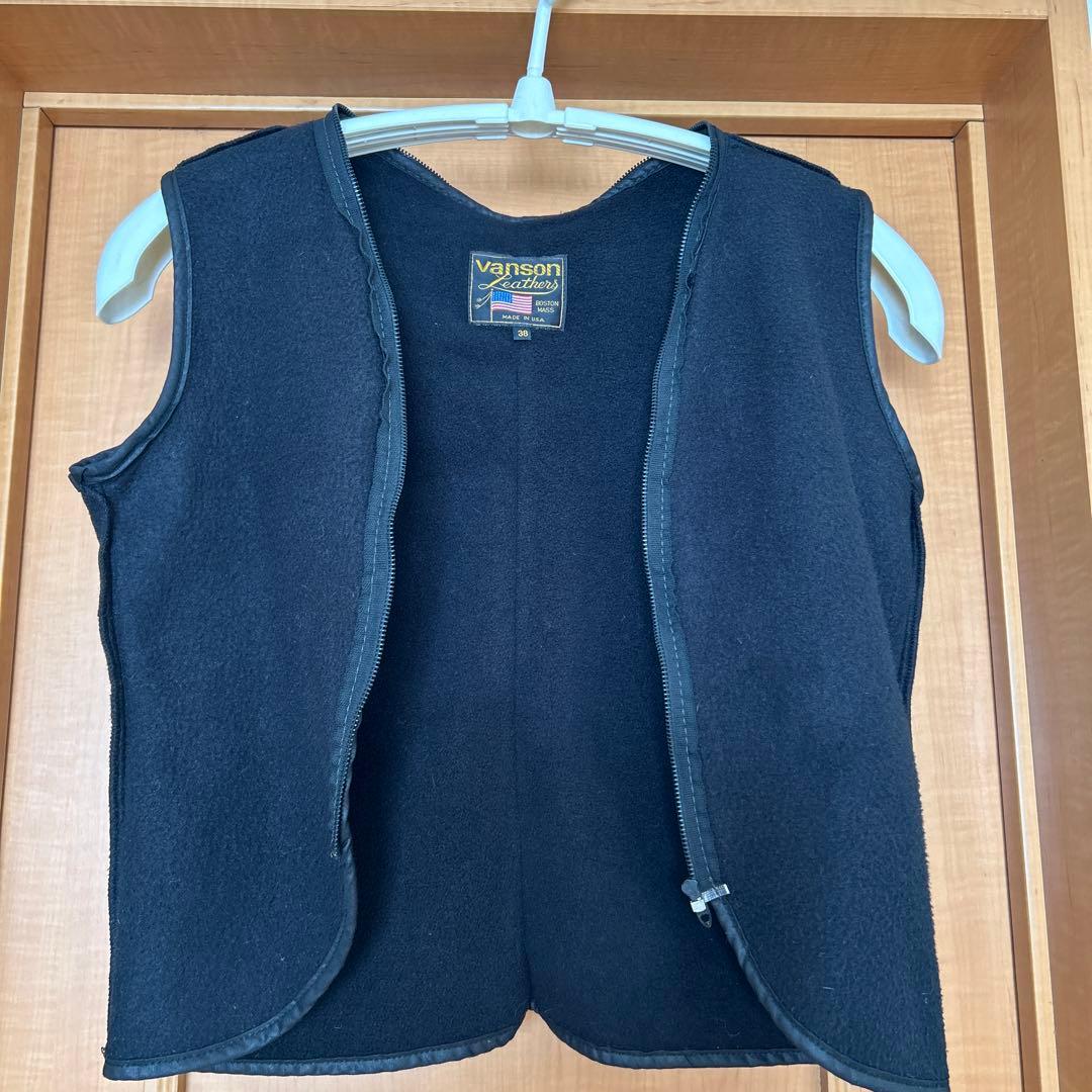 VANSON バンソン モデルB 立ち襟シングルライダースジャケット