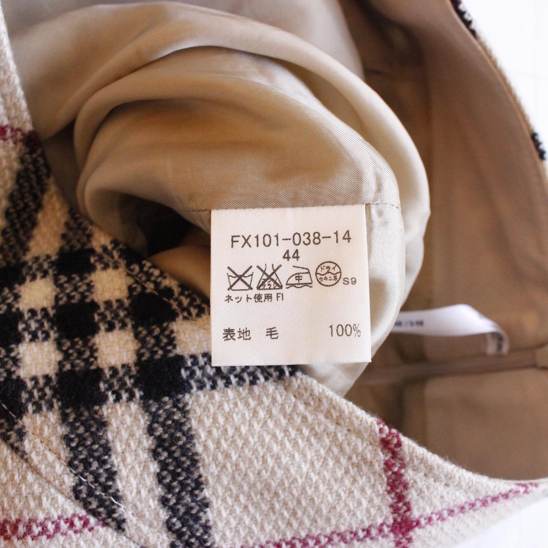 【極美品 大きいサイズ】BURBERRY LONDON フリンジスカート 44