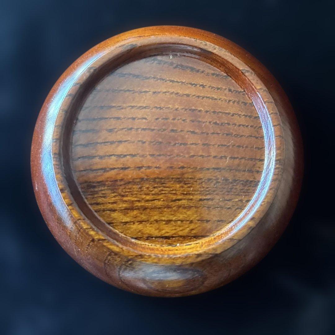 小島雄四郎　螺鈿　欅　小茶托　5枚組　民芸　木箱入　黒田辰秋