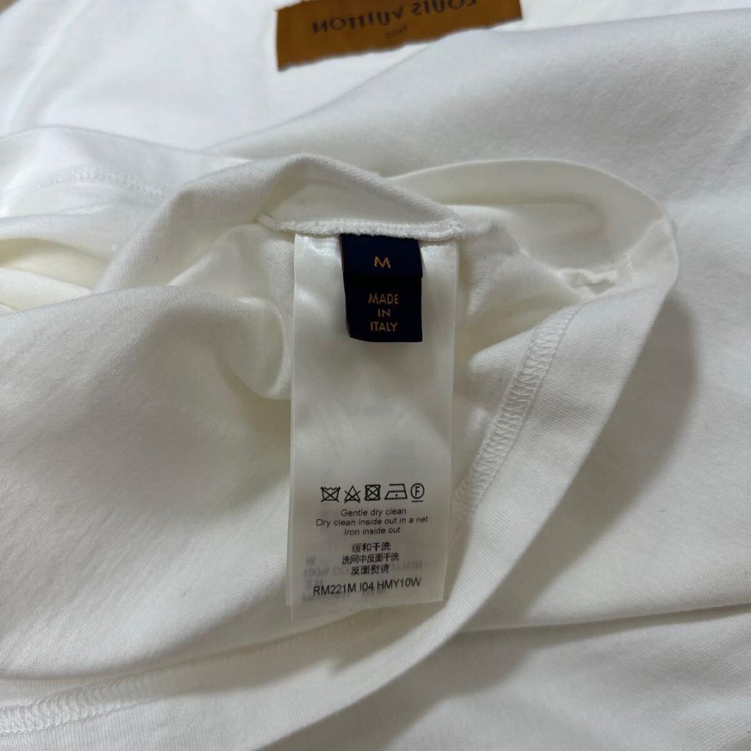 ルイヴィトン 22SS フラワーペインティング Tシャツ size M ホワイト