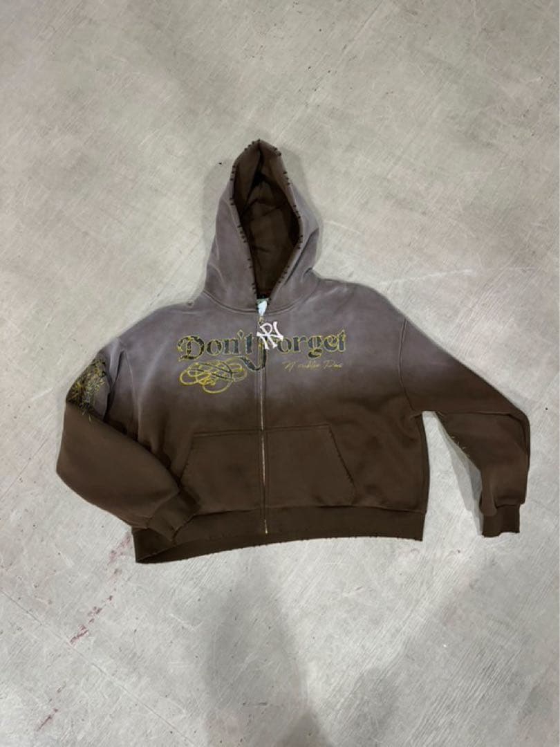 dripパーカー　NOUBLIE PAS