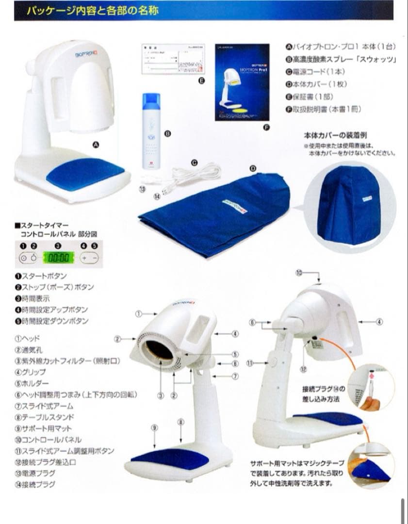 Y934-15 バイオプトロン プロ1 美容 BIOPTRON Pro1