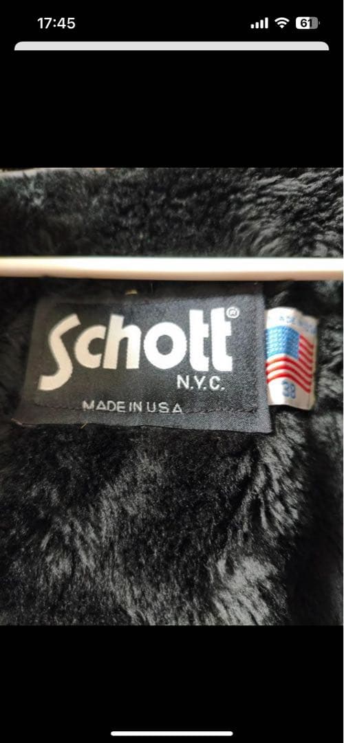 【裏ボア付き】SCHOTT 革ジャン 38 AT101