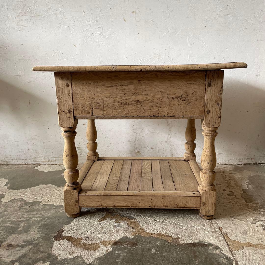 KINドロワーサイドテーブル ドロワーベッドサイドテーブル　剥離