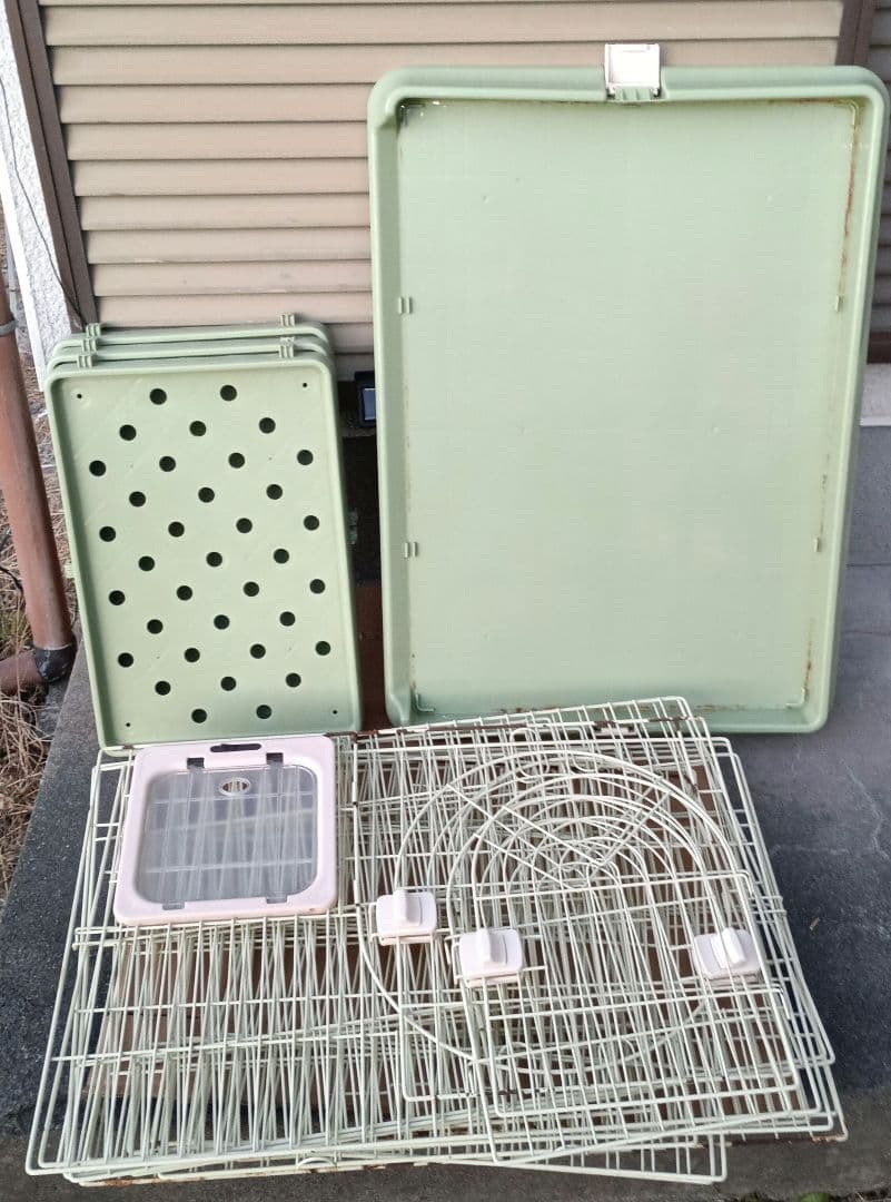 RAKU 猫ケージ 大型 キャットケージ ドア付き ワイド扉 3段 給水器付き