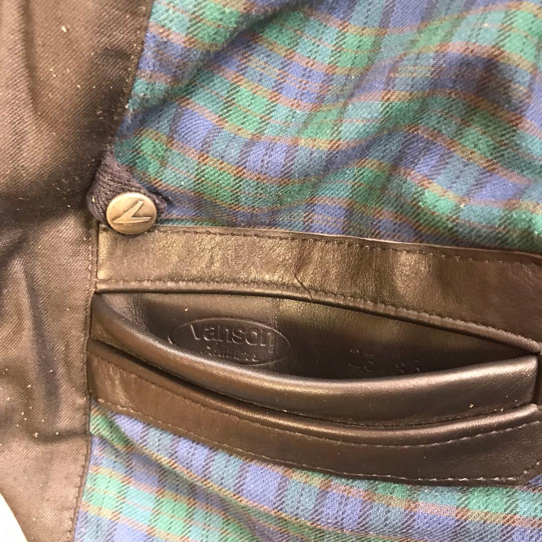 vanson バンソンキャメルスエード ライダースジャケット 38(M)