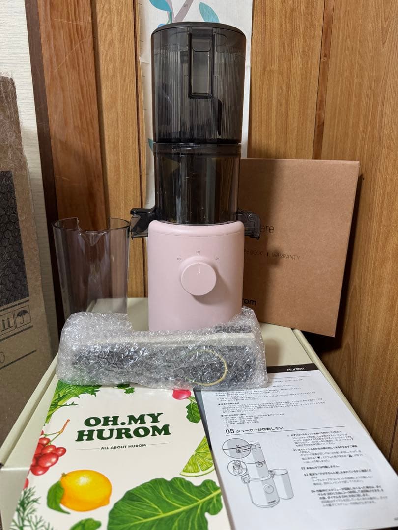 HUROM ヒューロム ミキサー スロージューサ H310A ピンク