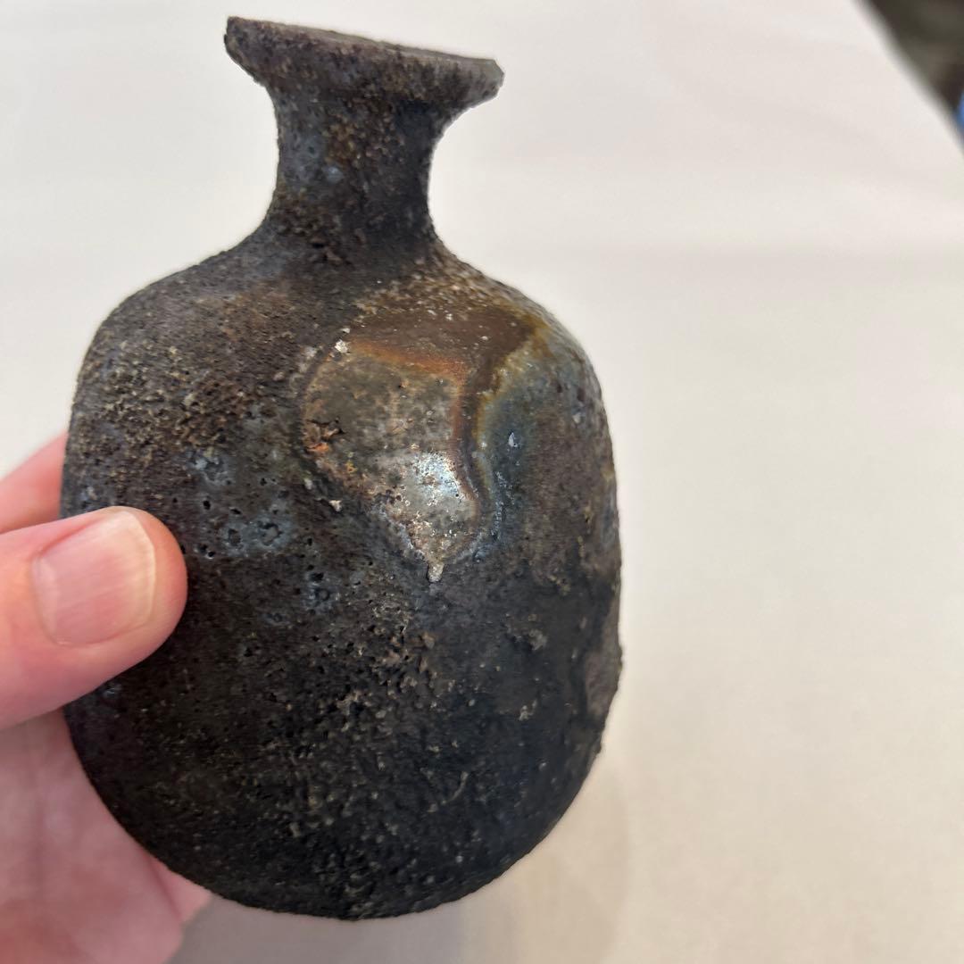 『値引き』【ビンテージ】徳利 窯変 備前焼　アンティーク品