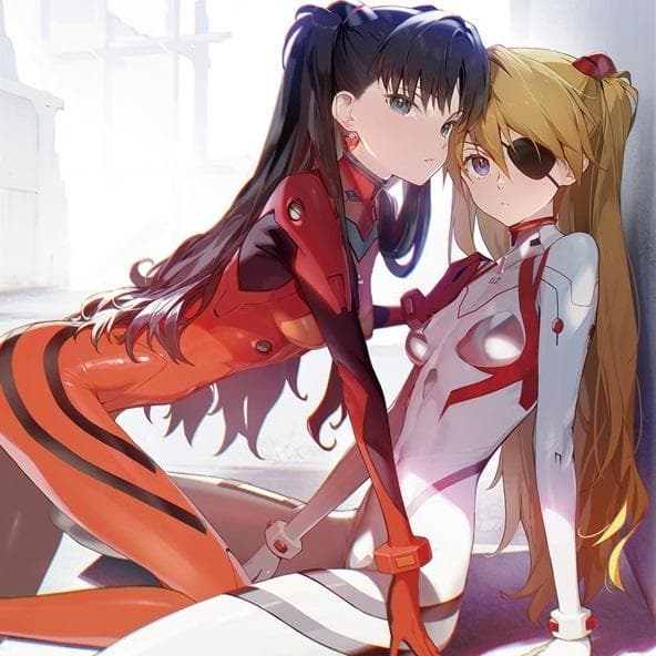 火星第13区　Fate/EVANGELION　凛&アスカ　B2　タペストリー