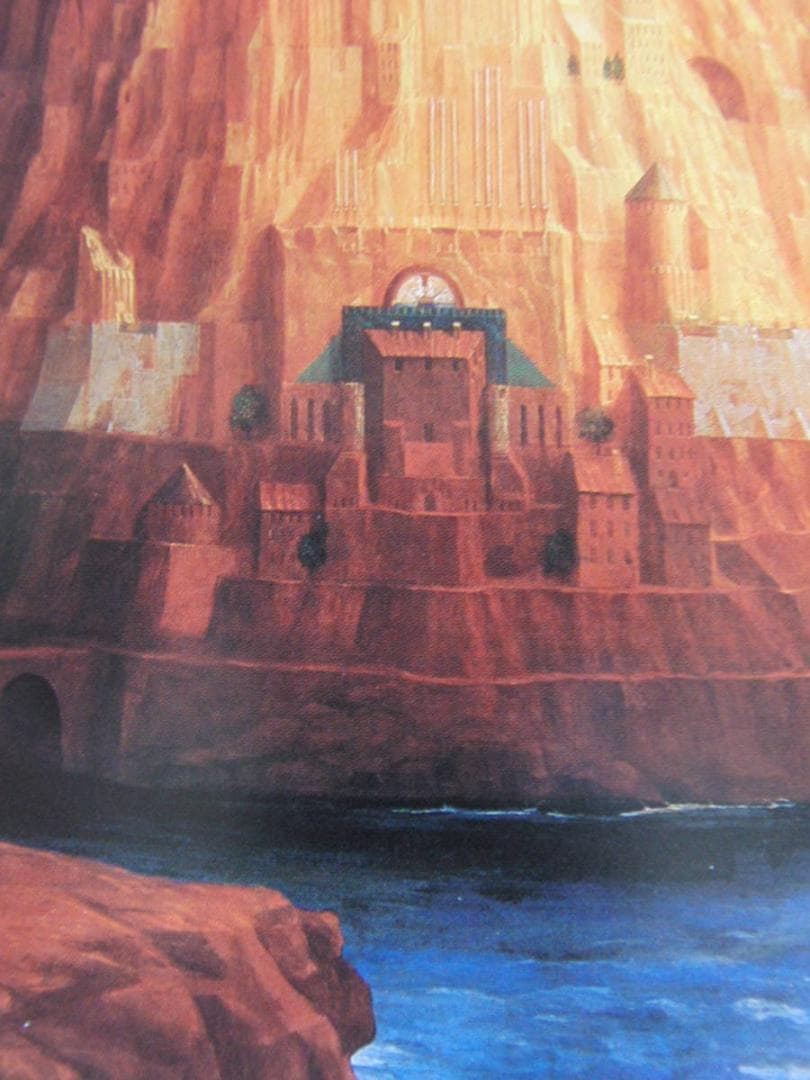 北澤茂夫、【私の街】、希少な額装用画集より、新品額装付、状態良好