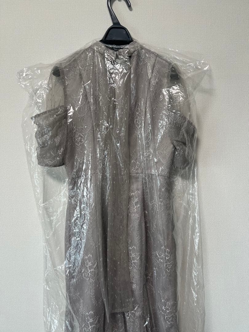 snidel シアーショルダーレースドレス